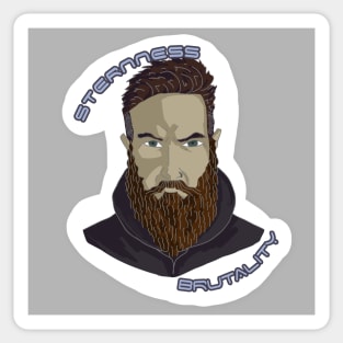 A man with a beard Sticker